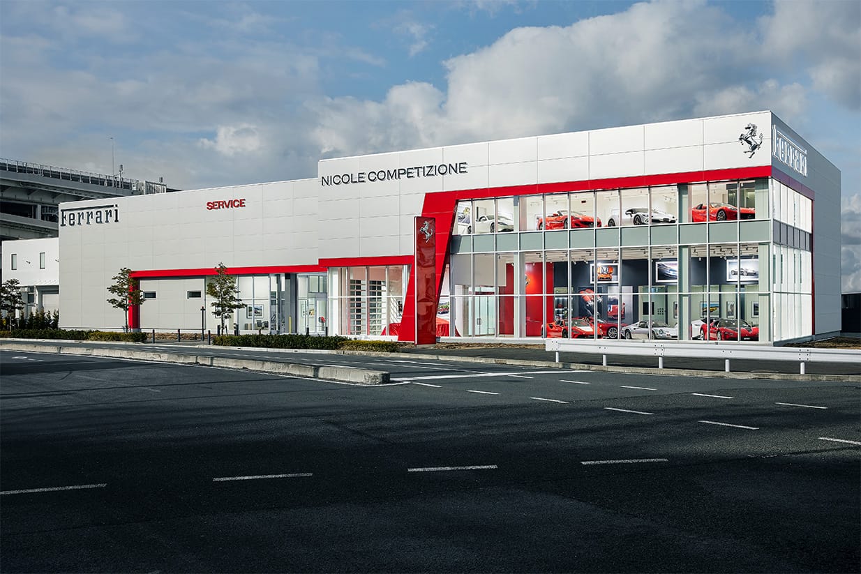 Ferrari認定中古車・サービス拠点 Nicole Competizione プレオウンド ショールーム & サービスセンター 外観(横浜)