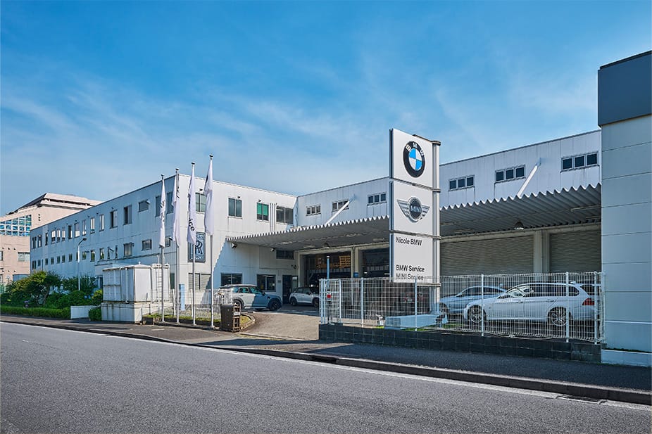 BMW正規ディーラーサービス拠点 Nicole BMW Service Centre 外観(横浜市都筑区)